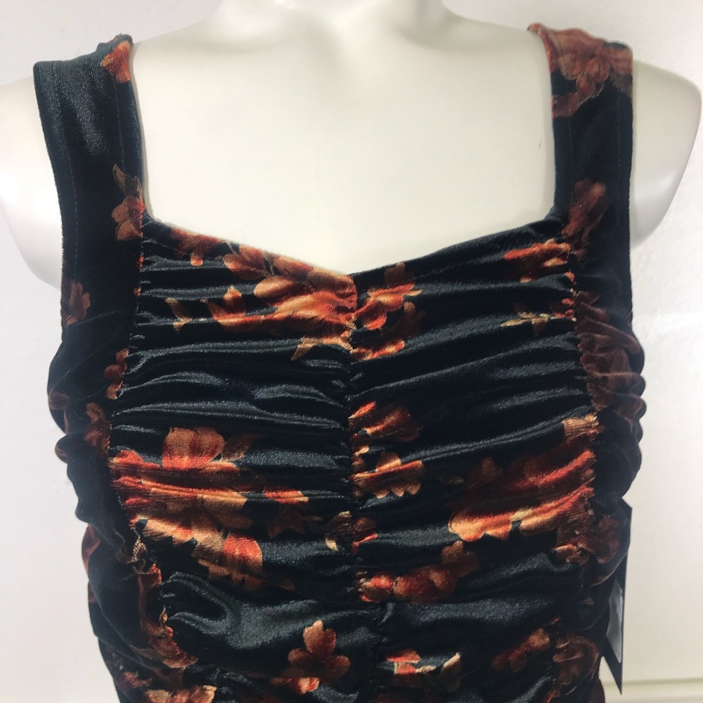 Free Press Velvet Ruched Mini Dress - Picture 2 of 8